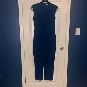 Calvin Klein Navy Jumpsuit with Button Detail